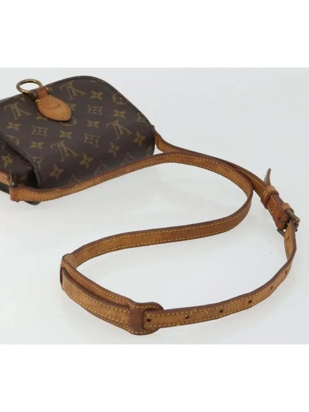 Authentic LOUIS VUITTON Monogram Saint Cloud PM Shoulder Bag M51244 LV